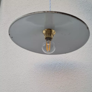 Enamelled sheet metal suspension 1950