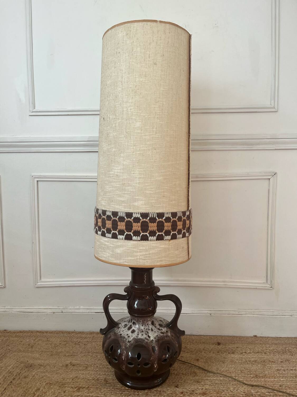 Lampe de sol en céramique, 1970