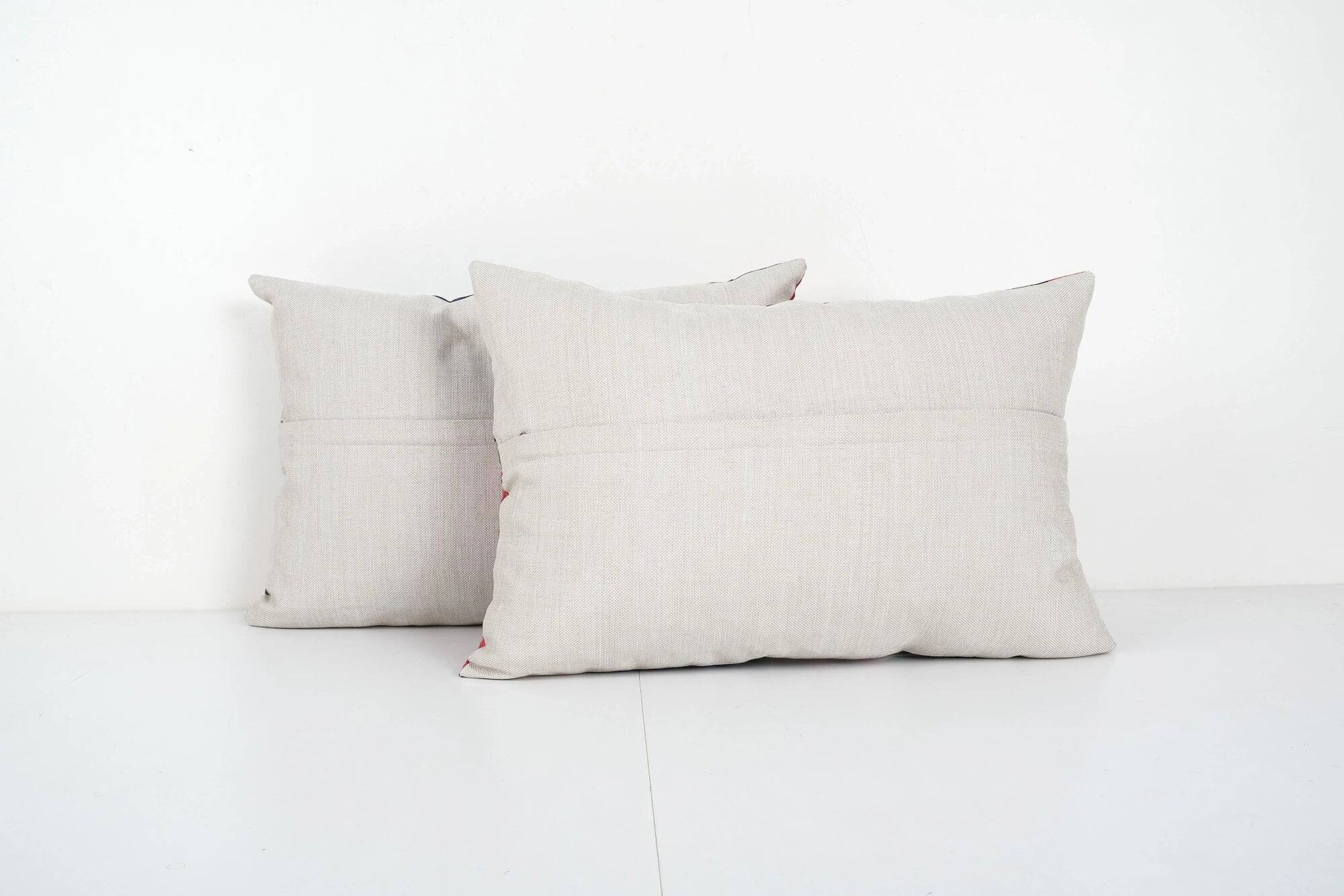 Set of 2 vintage Turkish cushion covers 61x36 cm