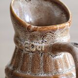 50cl glazed ceramic pitcher with beer barrel decoration