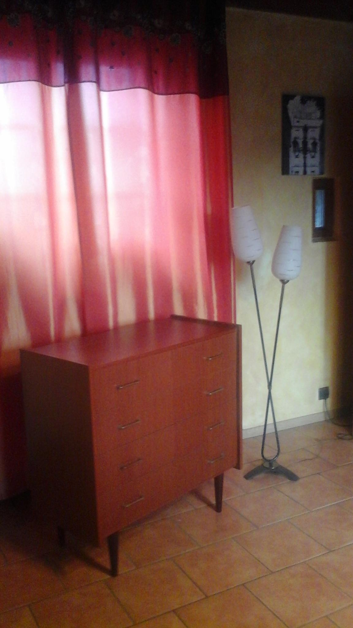 The 1960s teak chest of drawers