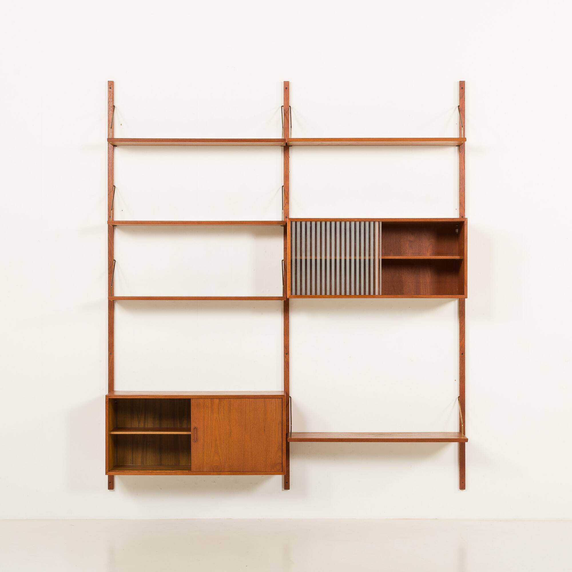Hansen and Guldborg two bay wall unit, 1960s