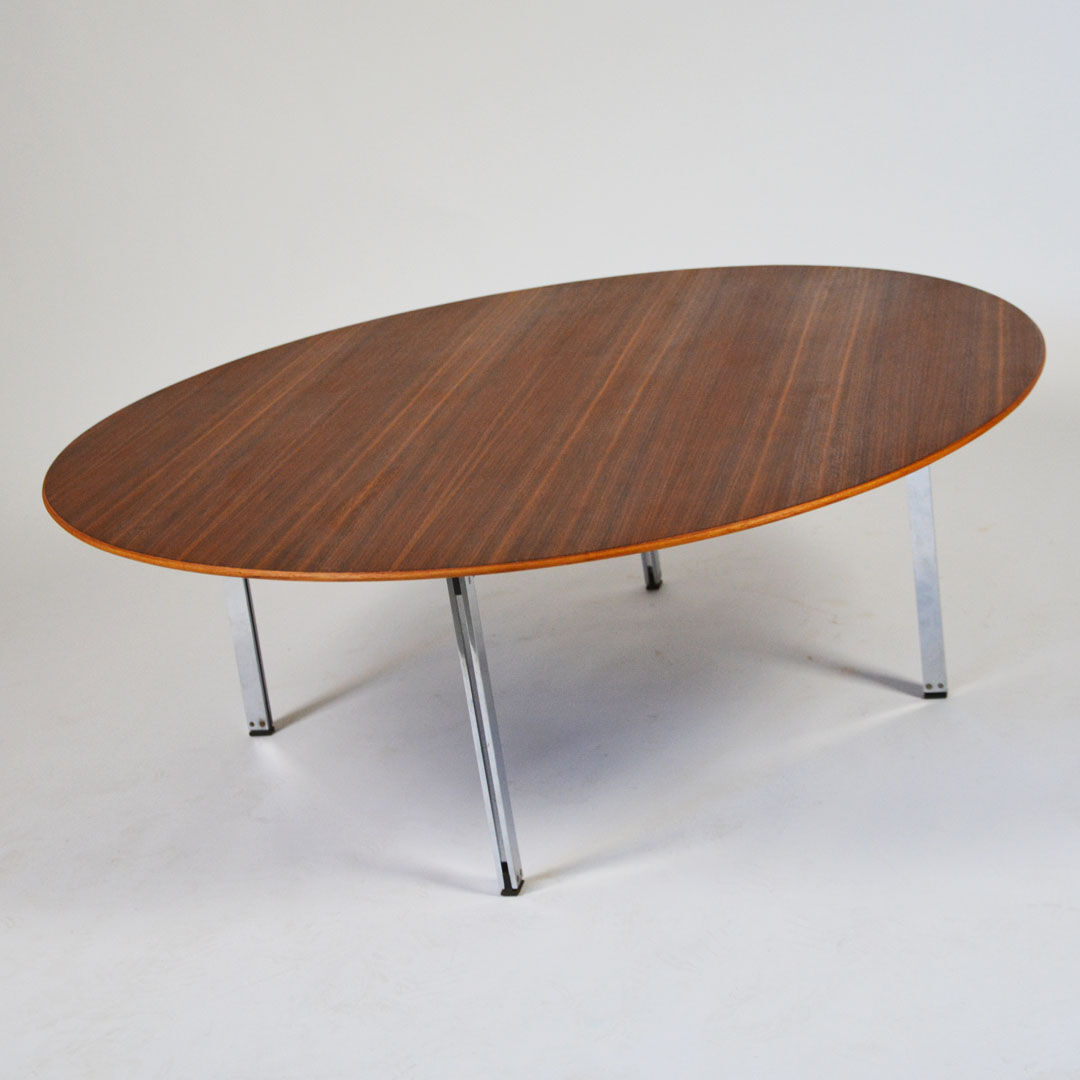 Florence Knoll Parralel Bar walnut coffee table for Knoll International