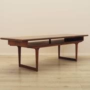 Danish rosewood coffee table with shelf, 1960s