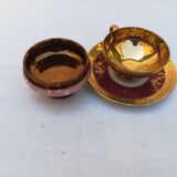Tasse à thé en porcelaine et coupe en faïence de Jersey