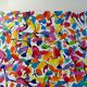 Tableau composition abstraite de Claudia T année 2015, pièce unique