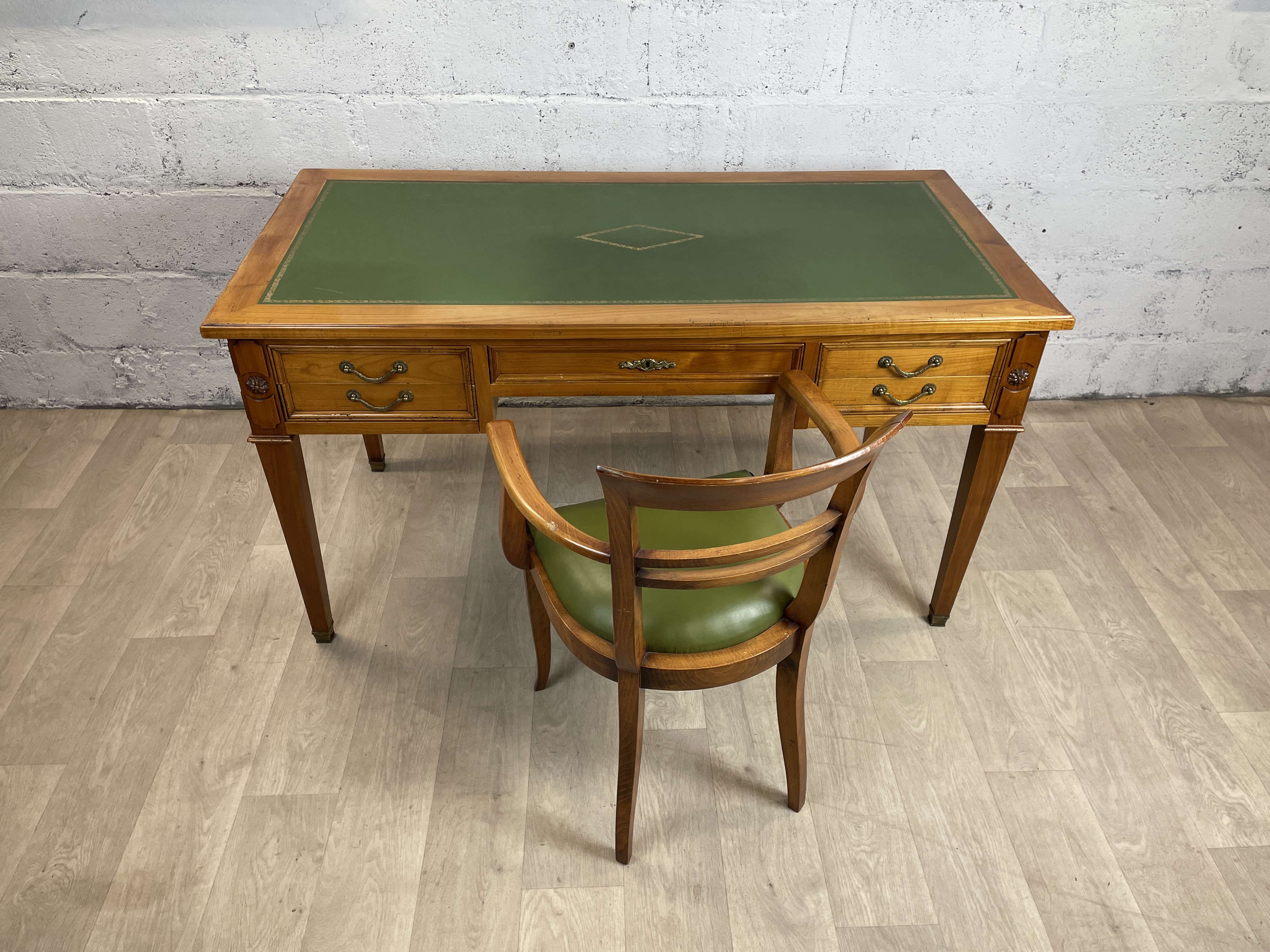 "minister's" office and its solid cherry tree armchair, 70s-80s