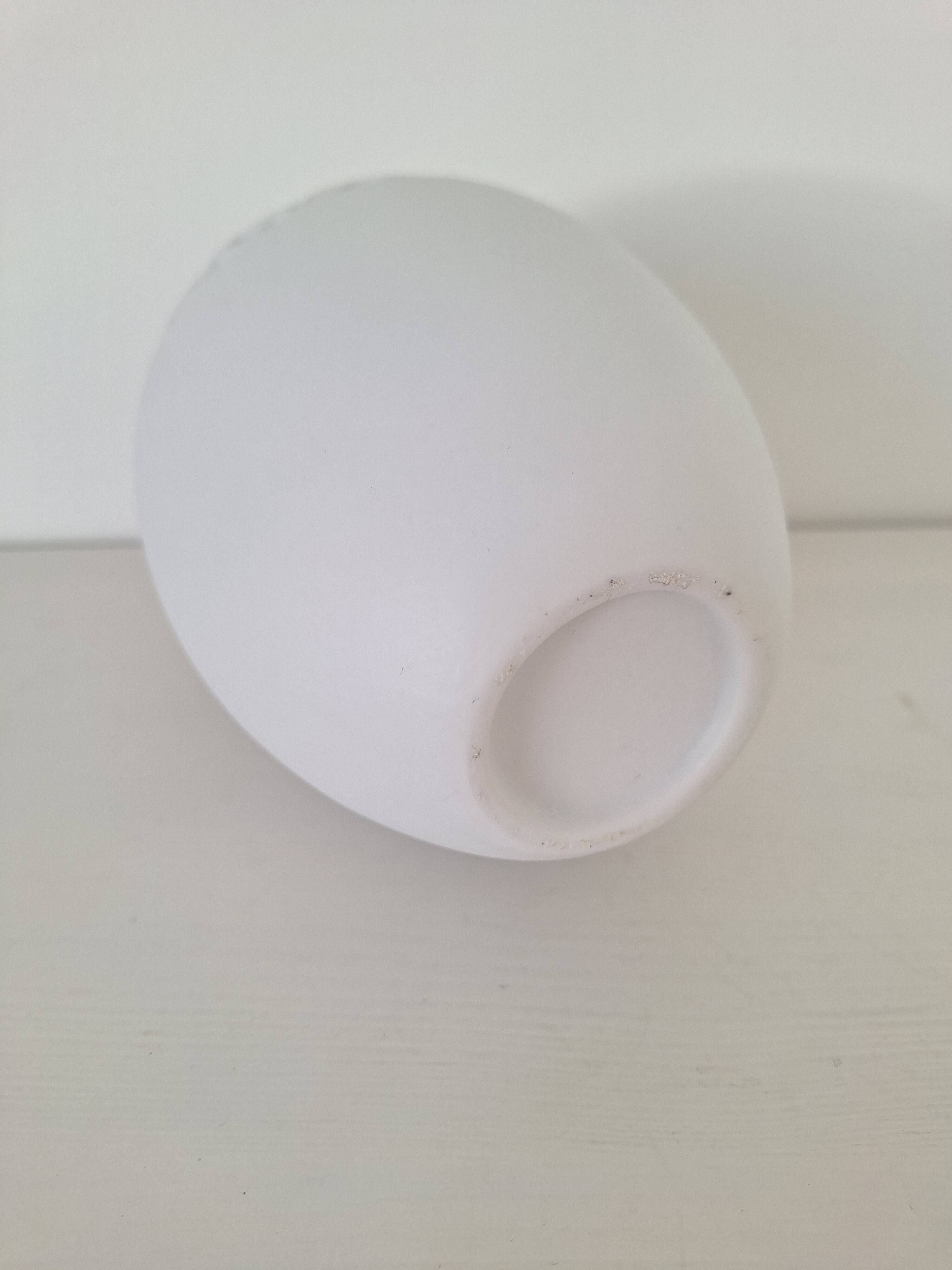 White porcelain egg vase