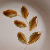 Lot 12 hollow plates in varnished sandstone, Cévennes model of Saint Amand