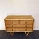 Rattan and bamboo chest of drawers