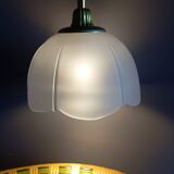 White frosted corolla nomad hanging lamp