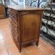 Curved oak chest of drawers in Louis XV style