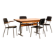 Extendable work table with chrome legs