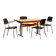 Extendable work table with chrome legs