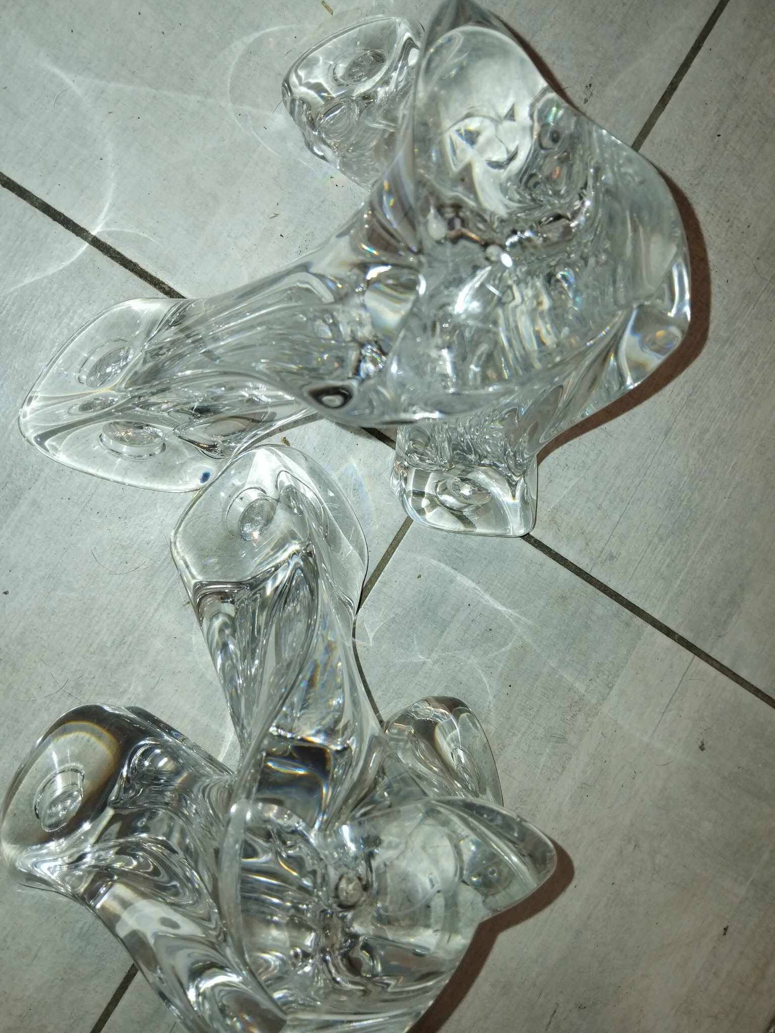 2 large crystal chandeliers from the 50s/60s.