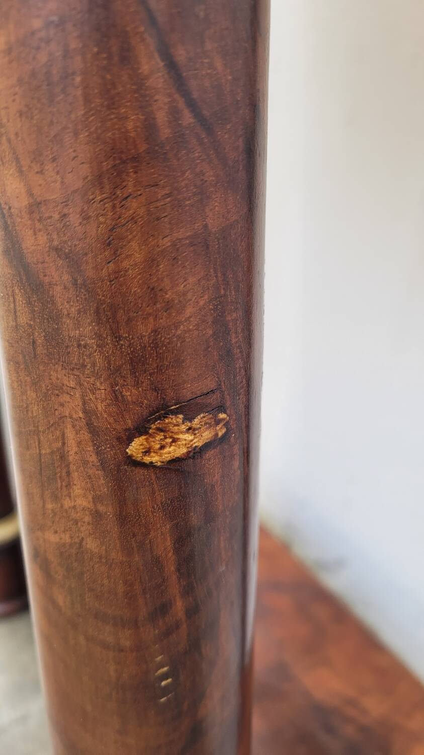 Console Empire en acajou et bronze, XIXème