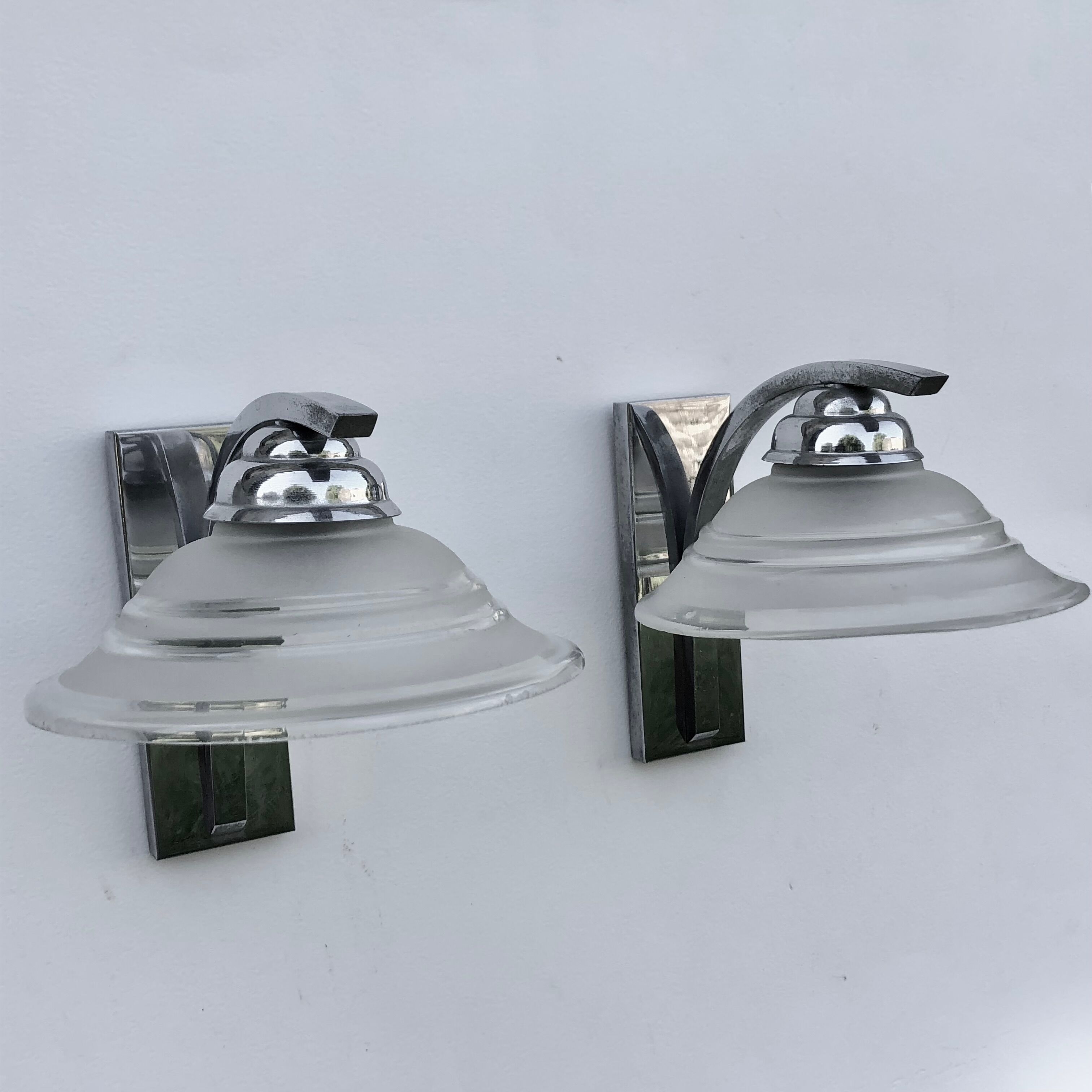 Pair of sconces, art deco