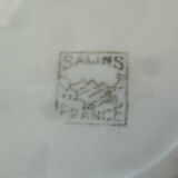 Service of ceramic plates Salins vintage Montreal yellow