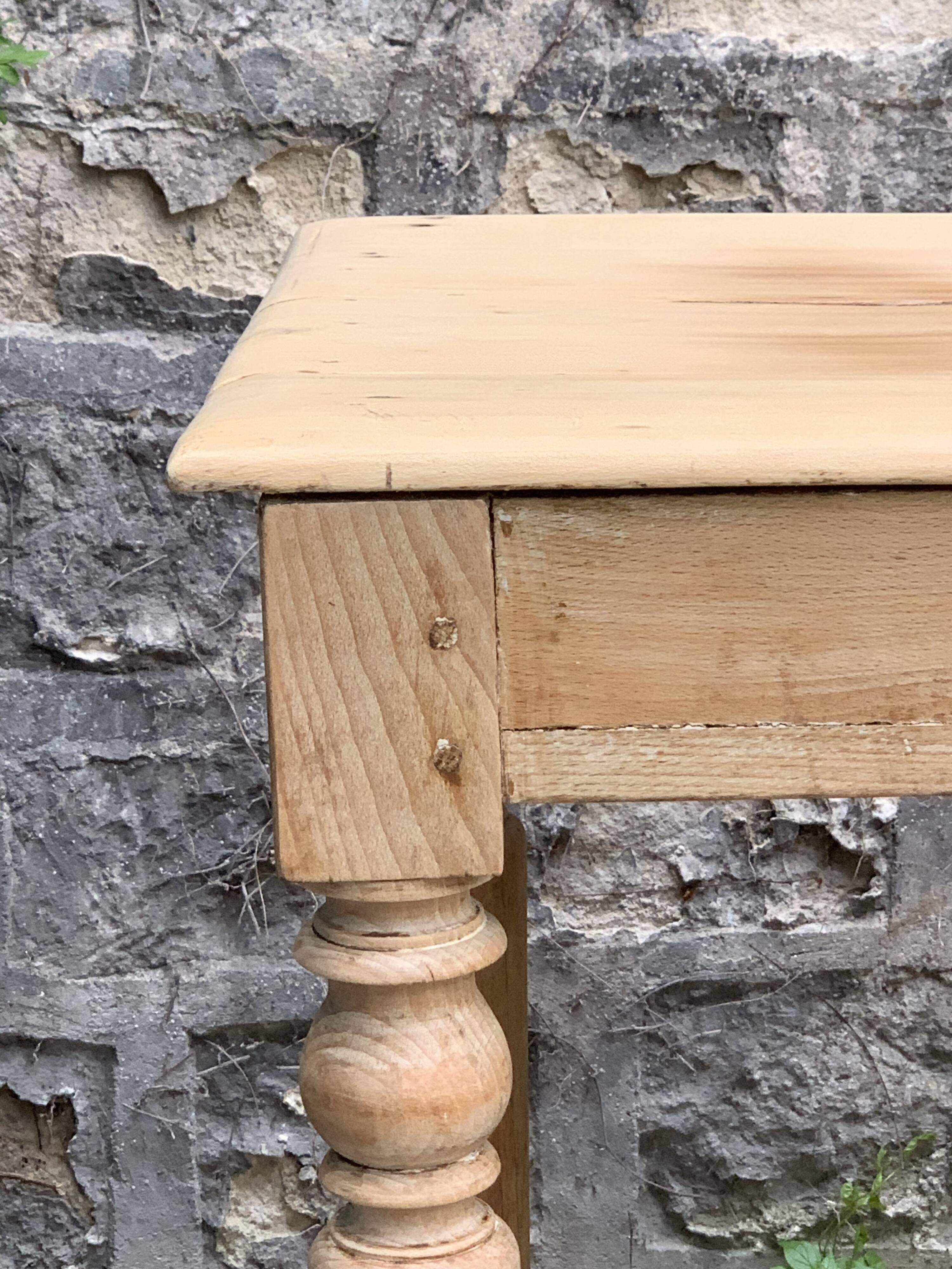 Raw wood farm table 1920