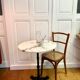 Table de bistrot en marbre