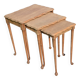 Nesting tables in oak from the 1930s.