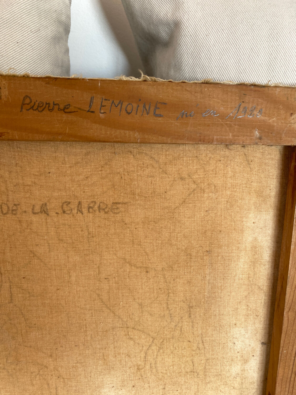 Tableau signé rue parisienne