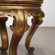 Table basse ancienne en bois laqué chinoiserie, Italie, début XXe siècle