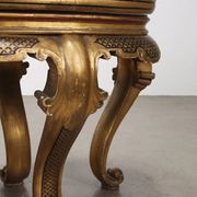 Antique lacquered wooden coffee table in chinoiserie style, Italy, early 20th century.