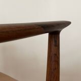 Danish Palisander Armchair Office Chair 1950s