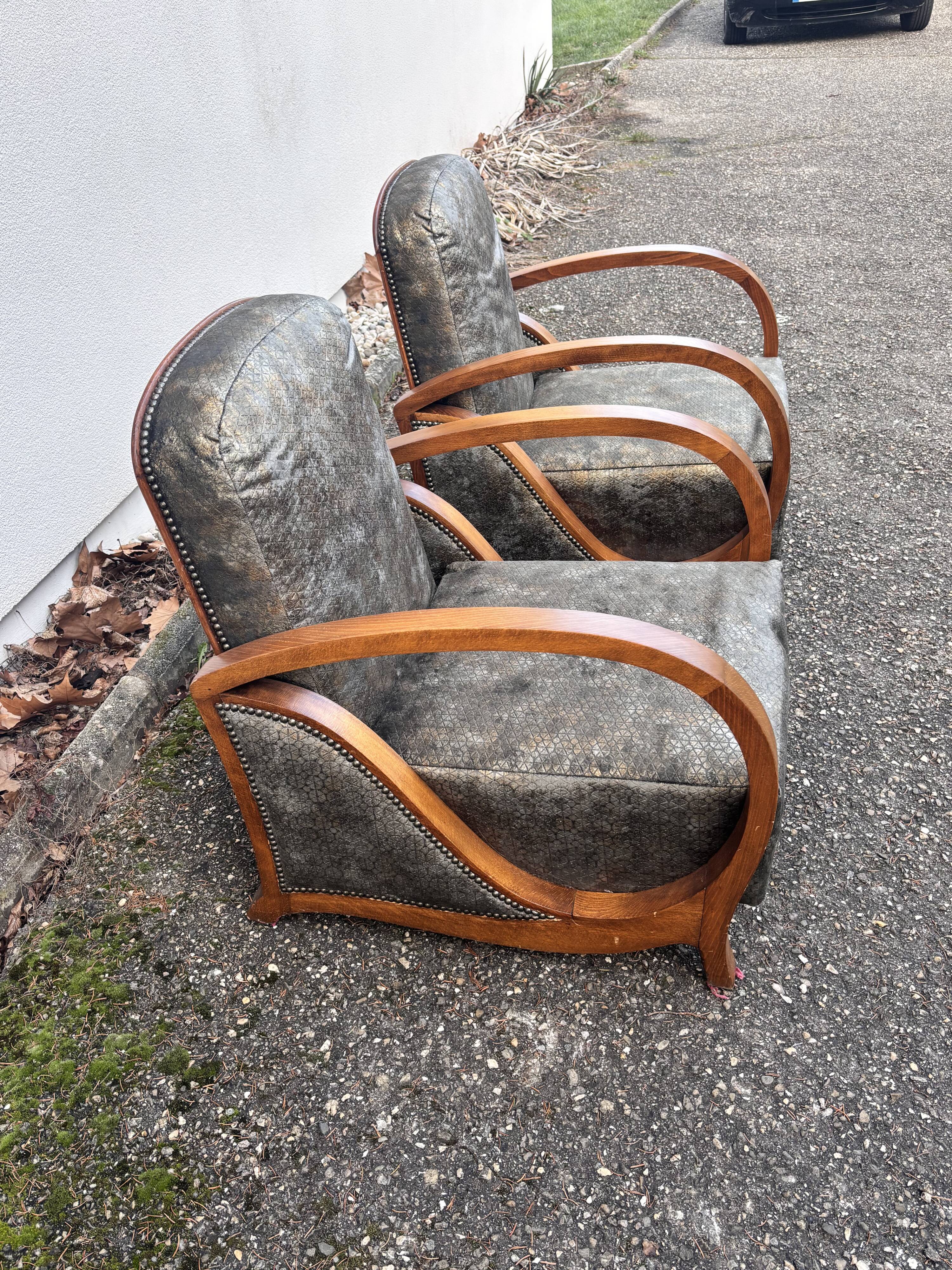 paire de fauteuil art déco