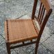 Renovated wicker-seated bistro chair
