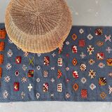Berber Kilim Hallway Rug VINTAGE Velvet Patterns
