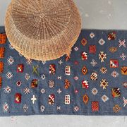 Berber Kilim Hallway Rug VINTAGE Velvet Patterns