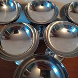 6 stainless steel standing dessert cups