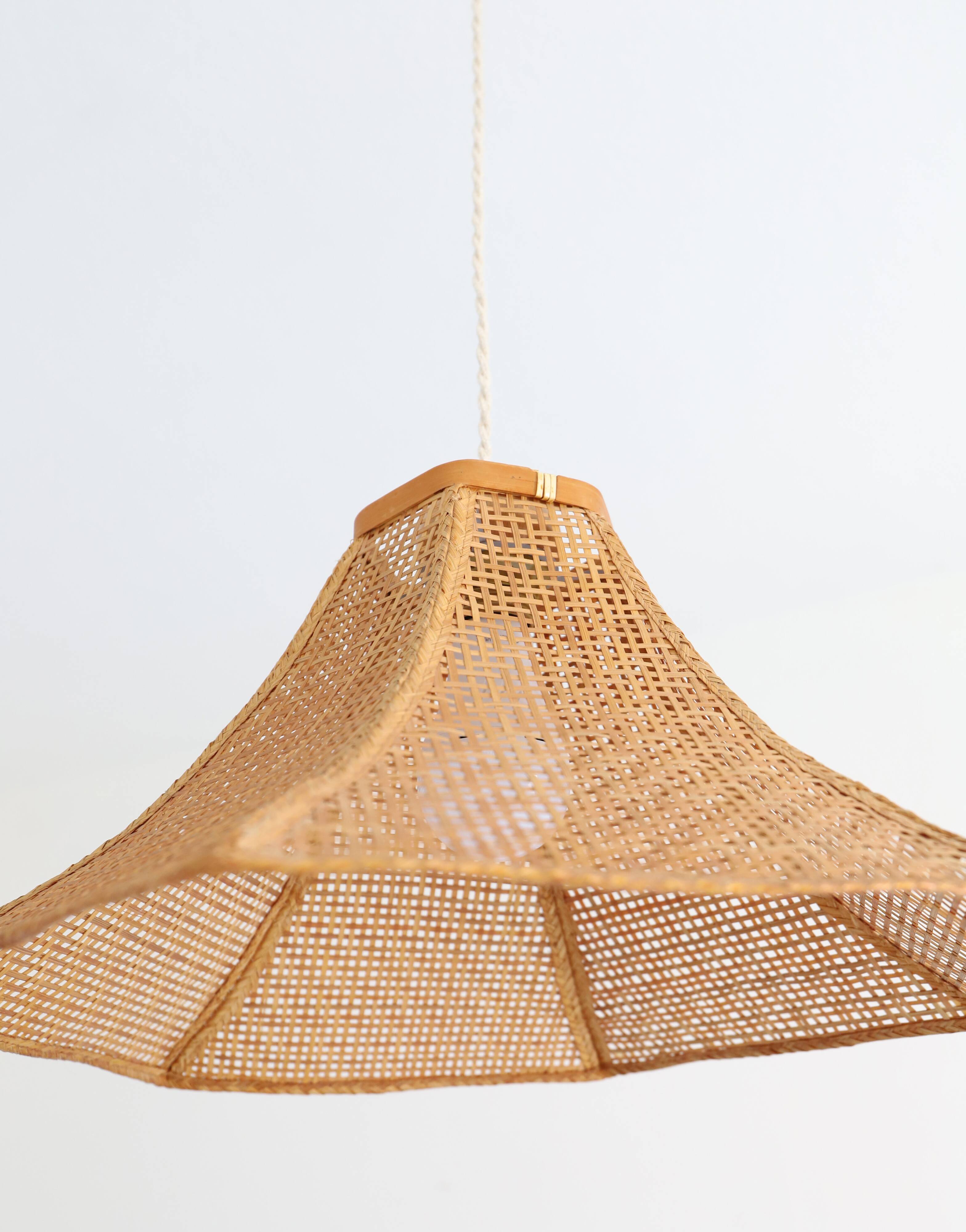 Vintage cane pendant light