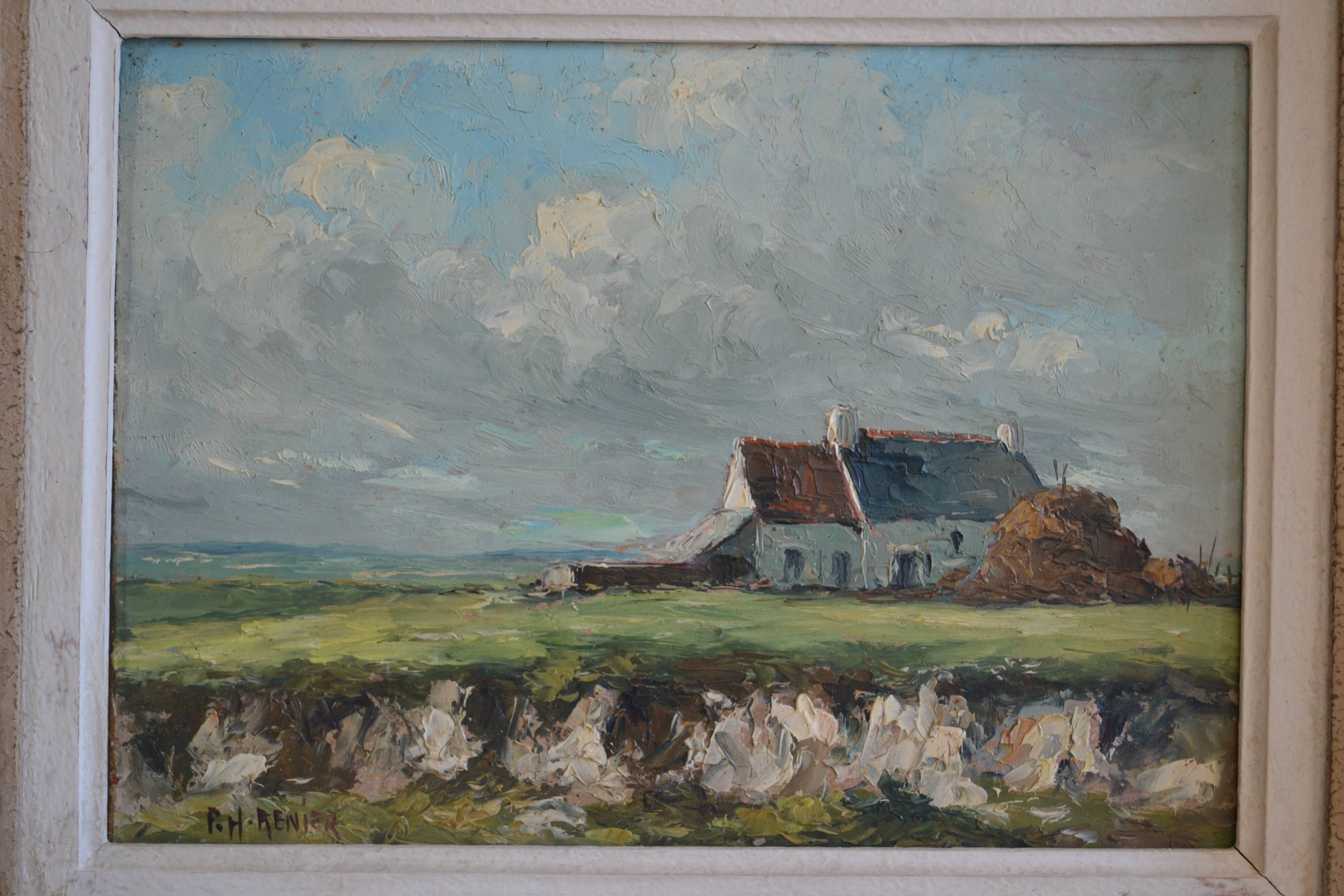 Landscape of Normandy signed P.H. Renier