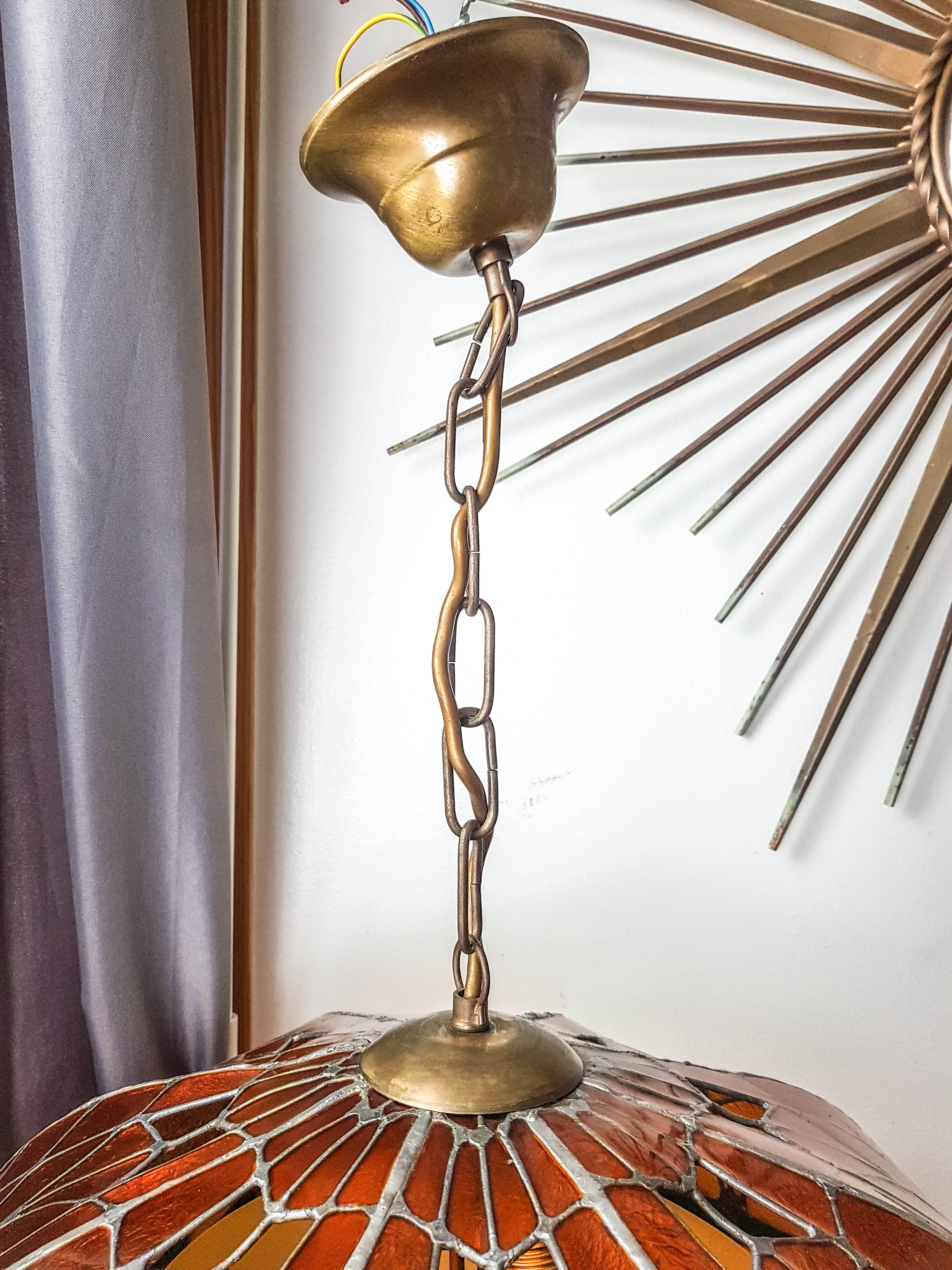 Suspension lamp style "Tiffany" vintage Art Deco