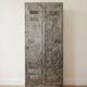 Patinated metal industrial-style locker cabinet