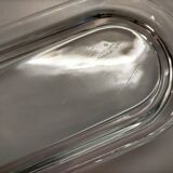 Vintage moulded glass butter