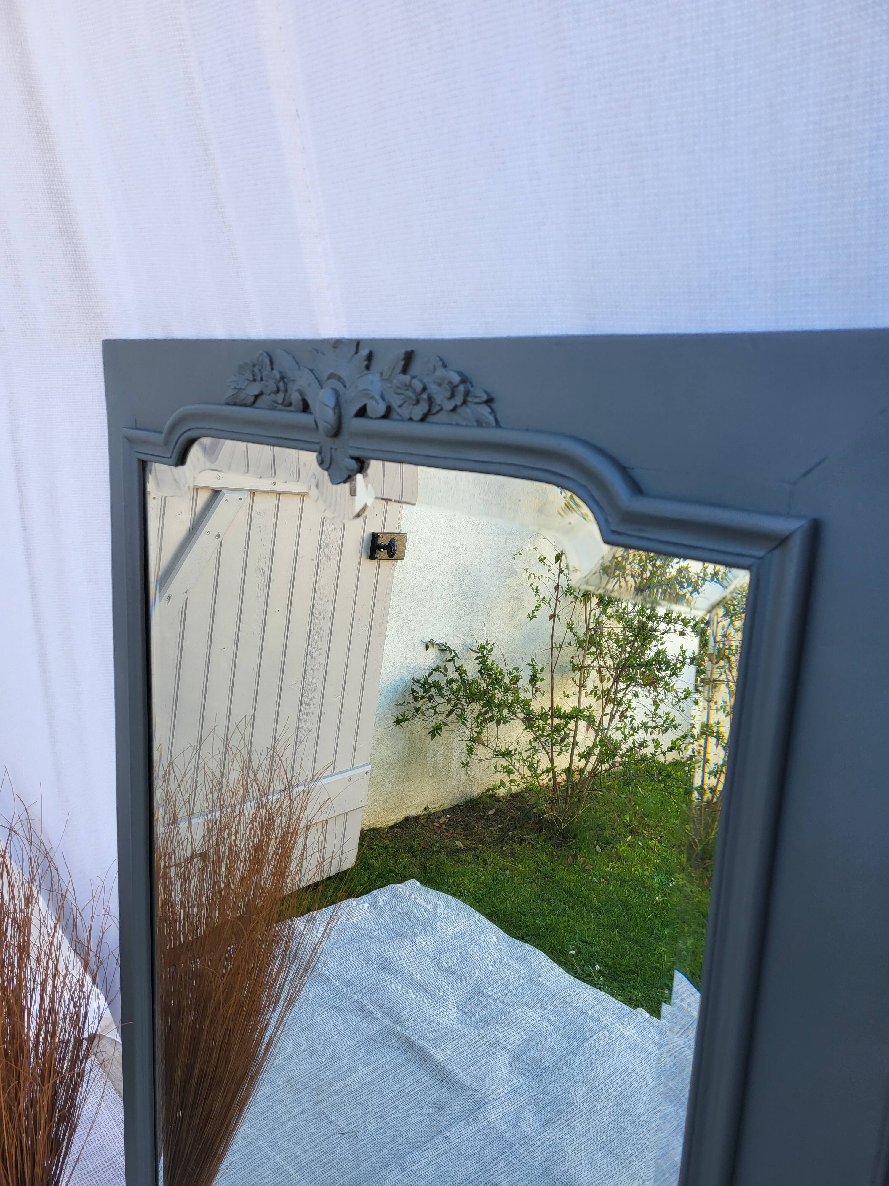 Antique beveled mirror