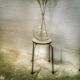 Round stool in formica
