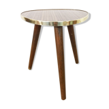 Formica tripod vintage pedestal table, 1960