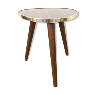 Formica tripod vintage pedestal table, 1960