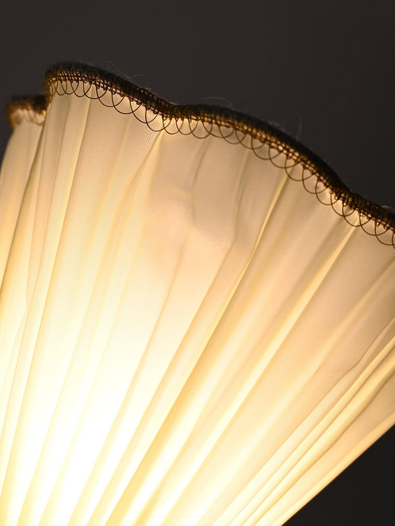 1950s Scandinavian teak and brass floor lamp