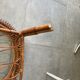 Rattan coffee table and glass in excellent condition