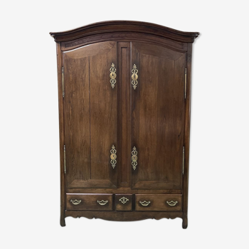 Armoire penderie XIXème en châtaignier - Démontable