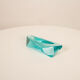 Light-blue crystal ashtray in Fontana Arte style Italy 1970s