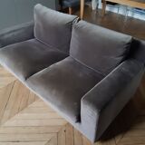 Toile de Mayenne velvet sofa