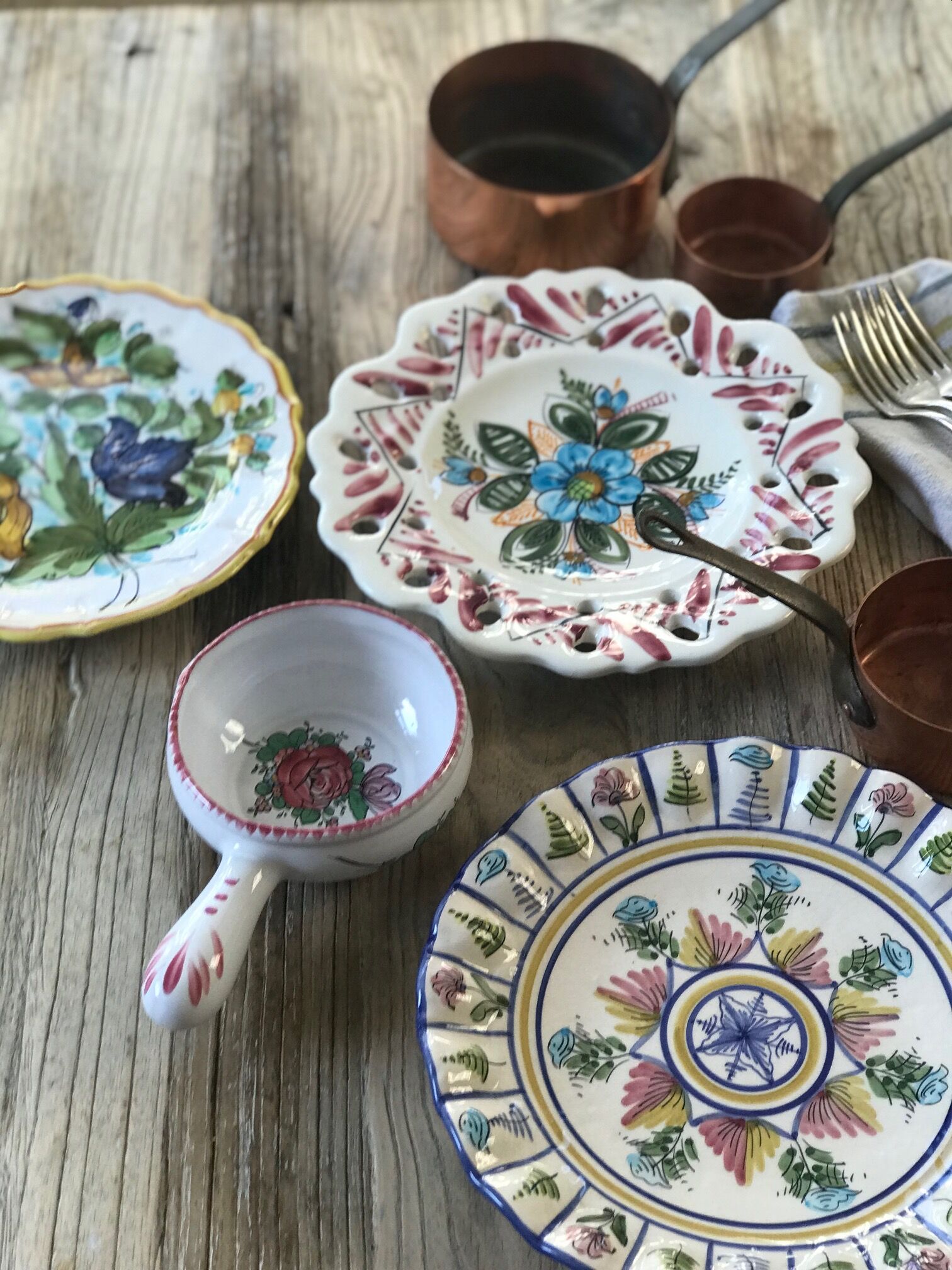 Flower plate serving