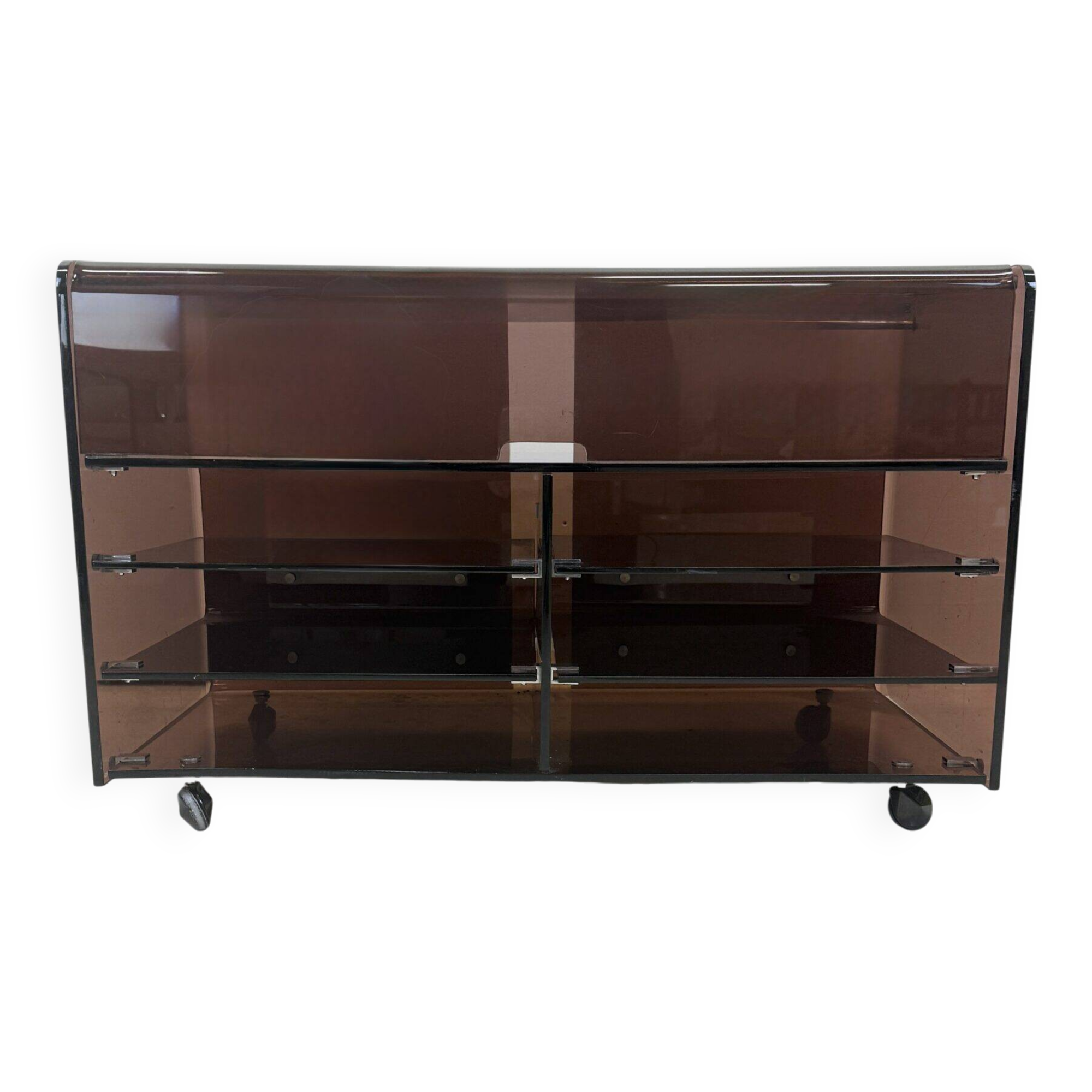 Hi-fi furniture "Roche Bobois" plexiglass, 1970s